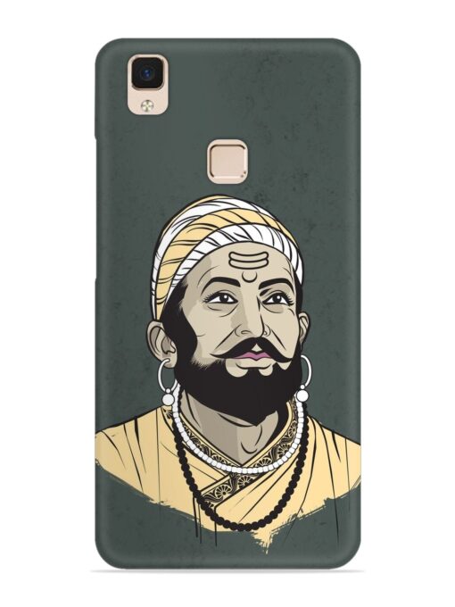 Shivaji Maharaj Vector Art Snap Case for Vivo V3 Max