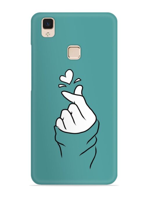 Korean Heart Sign Art Snap Case for Vivo V3 Max Zapvi