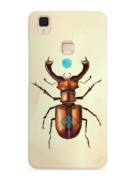 Stag Beetle Vector Snap Case for Vivo V3 Max