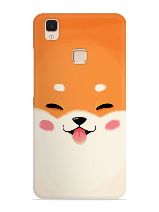 Cute Dog Face Vector Snap Case for Vivo V3 Max Zapvi