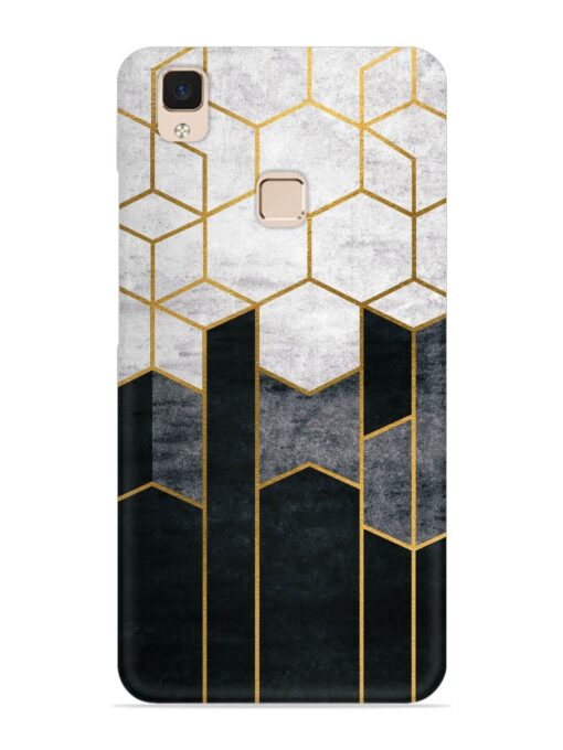 Cube Marble Art Snap Case for Vivo V3 Max