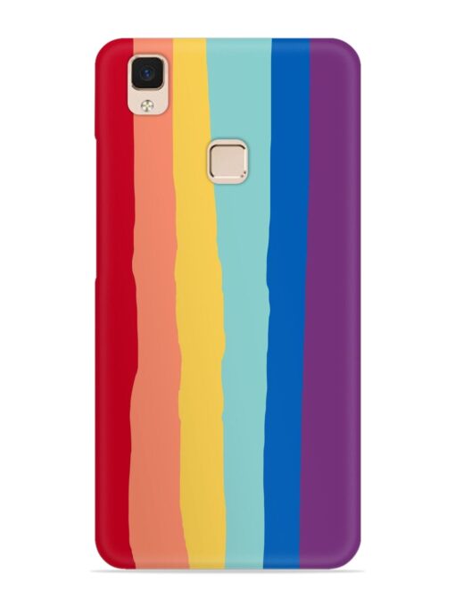 Rainbow Genuine Liquid Snap Case for Vivo V3 Max Zapvi