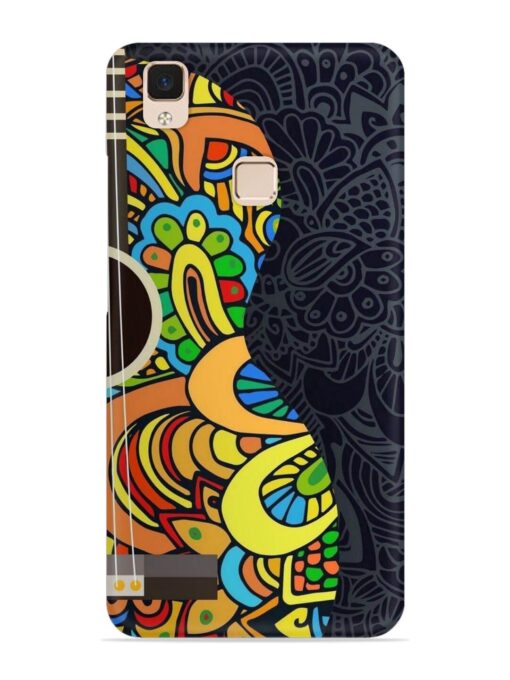 Guitar Vector Art Snap Case for Vivo V3 Max Zapvi