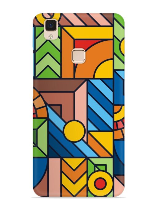 Colorful Geometric Snap Case for Vivo V3 Max