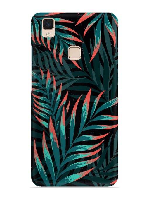 Green Leaf Art Snap Case for Vivo V3 Max Zapvi