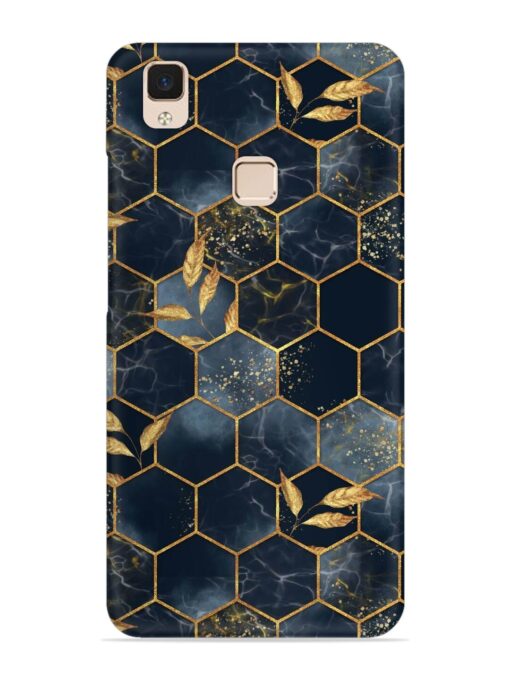 Marble Hexagon Seamless Snap Case for Vivo V3 Max Zapvi