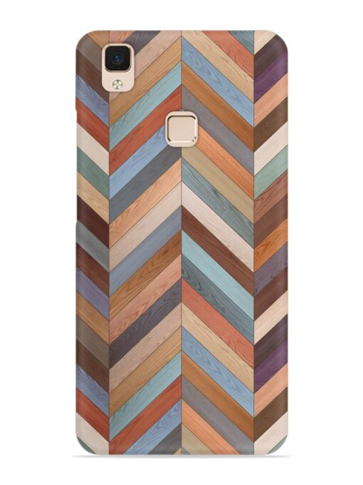 Seamless Wood Parquet Snap Case for Vivo V3 Max Zapvi