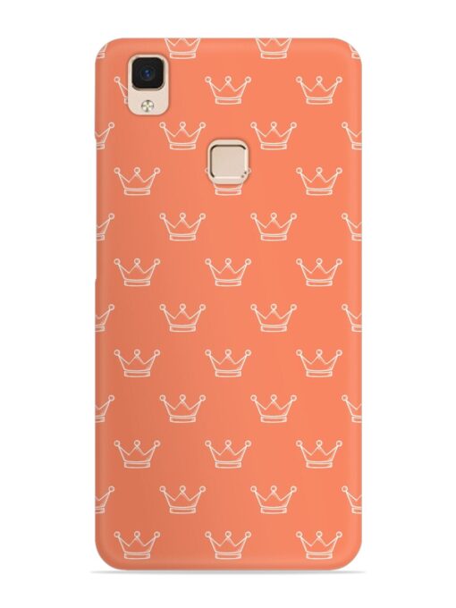 Hand Drawn Crown Snap Case for Vivo V3 Max Zapvi