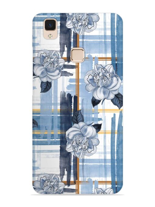 Watercolor Pattern Rose Snap Case for Vivo V3 Max Zapvi