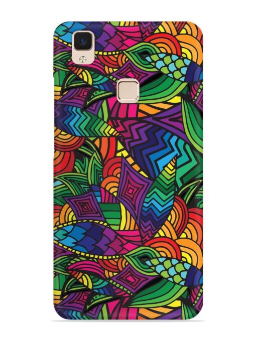 Abstract Multicolor Seamless Snap Case for Vivo V3 Max Zapvi