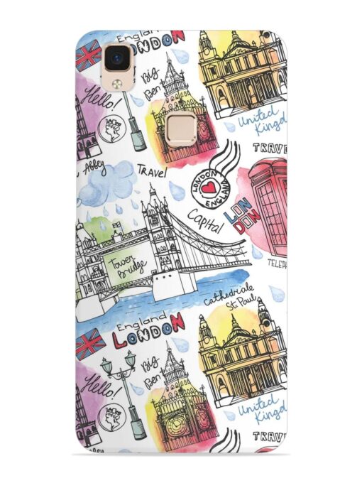 Vector London Landmark Snap Case for Vivo V3 Max Zapvi