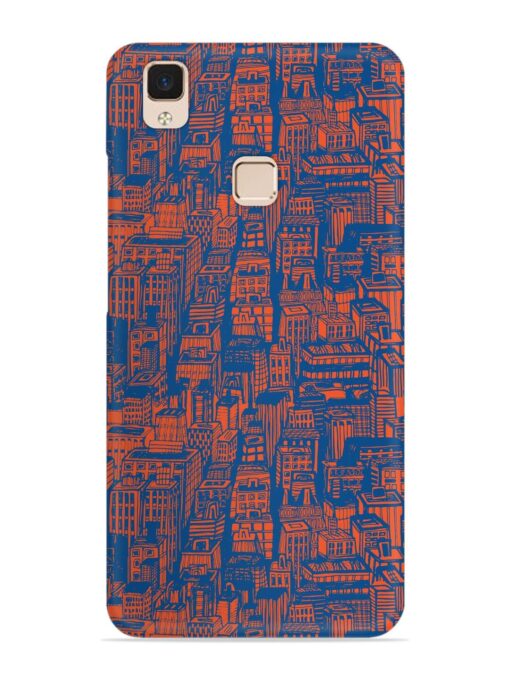 Hand Drawn Seamless Snap Case for Vivo V3 Max Zapvi