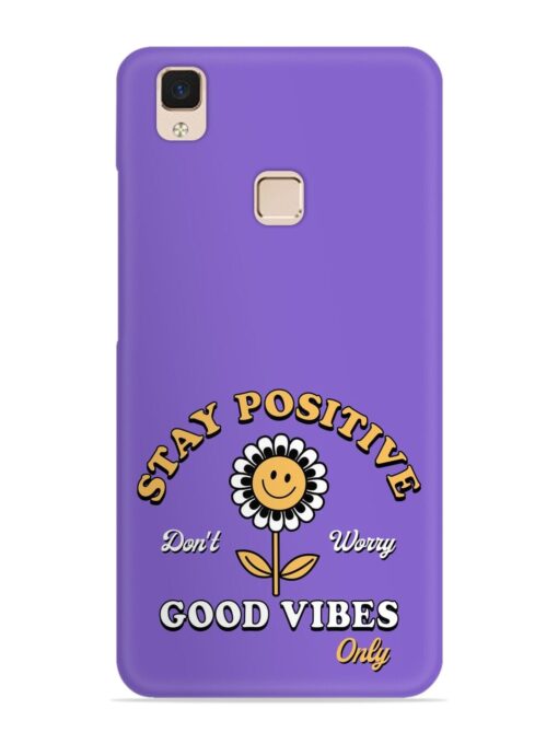 Retro Positive Flower Snap Case for Vivo V3 Max Zapvi