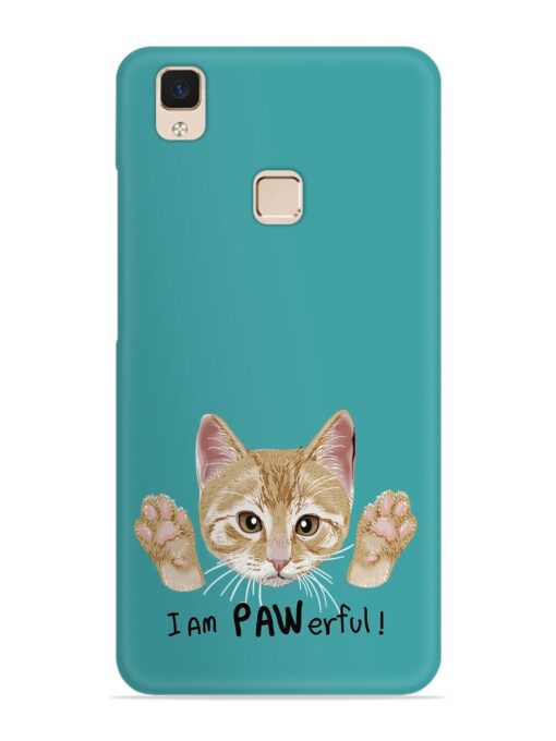 Typography Slogan Cat Snap Case for Vivo V3 Max