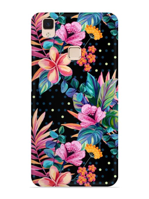 Seamless Floral Pattern Snap Case for Vivo V3 Max Zapvi