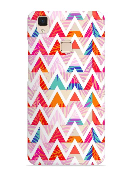 Abstract Triangle Background Snap Case for Vivo V3 Max Zapvi