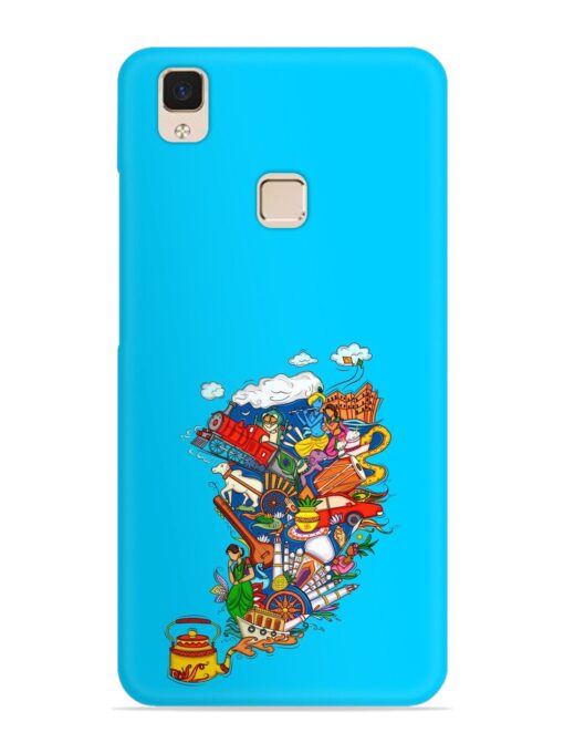 Vector Design Indian Snap Case for Vivo V3 Max Zapvi