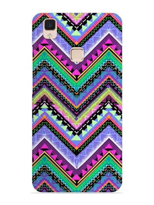 Tribal Aztec Print Snap Case for Vivo V3 Max Zapvi