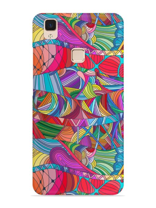 Seamless Patterns Hand Drawn Snap Case for Vivo V3 Max Zapvi