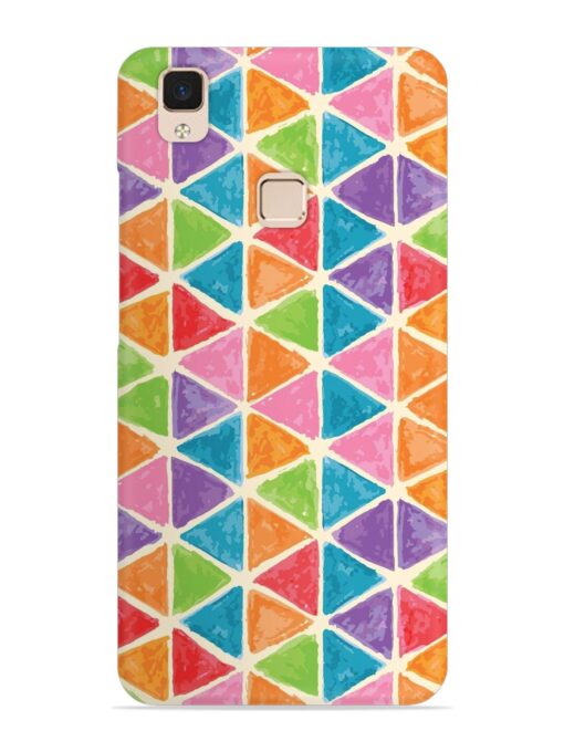 Seamless Colorful Isometric Snap Case for Vivo V3 Max Zapvi