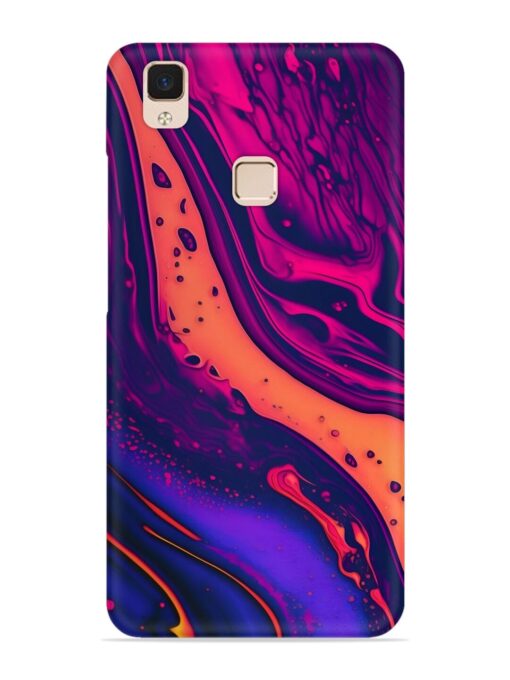 Fluid Blue Pink Art Snap Case for Vivo V3 Max Zapvi