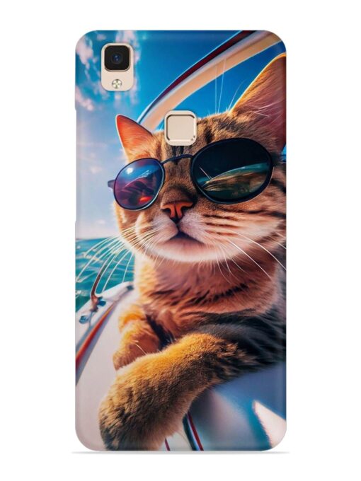 Cat In Style Snap Case for Vivo V3 Max Zapvi