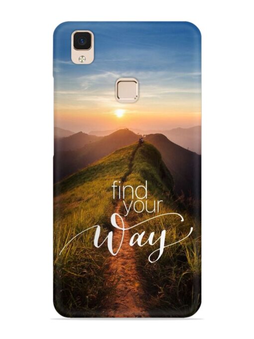 Find Your Way Snap Case for Vivo V3 Max Zapvi