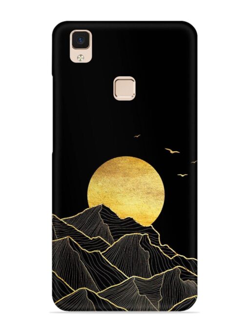 Golden Sunrise Snap Case for Vivo V3 Max Zapvi