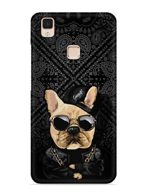 Gangsta Cool Sunglasses Dog Snap Case for Vivo V3 Max Zapvi