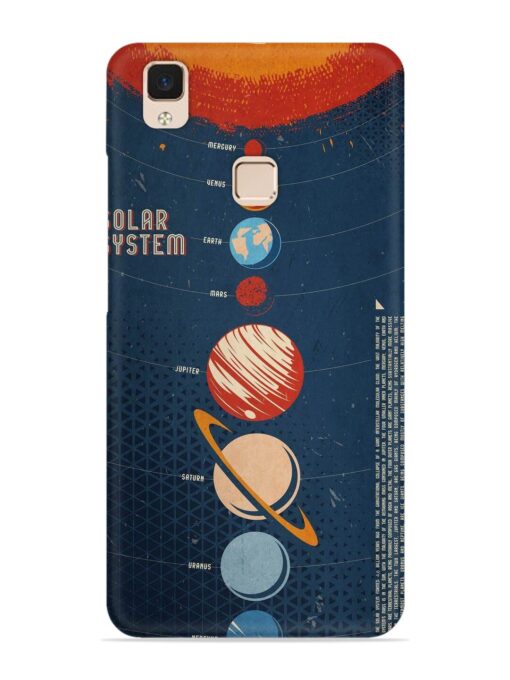 Solar System Vector Snap Case for Vivo V3 Max Zapvi