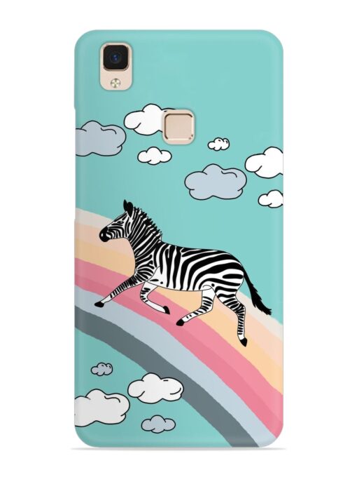 Running Zebra Snap Case for Vivo V3 Max Zapvi