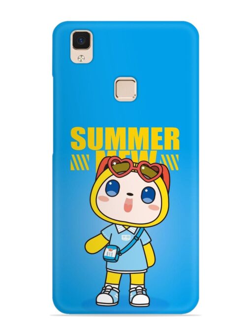 Summer Mew Cartoon Snap Case for Vivo V3 Max Zapvi