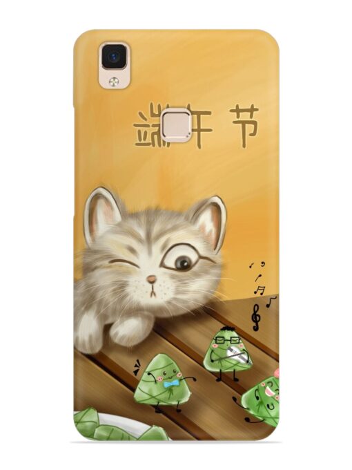 Cat Scorpion Dancing Snap Case for Vivo V3 Max Zapvi