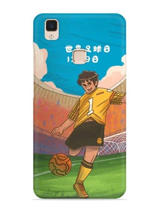 Soccer Kick Snap Case for Vivo V3 Max Zapvi