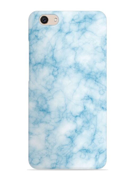 Blue White Natural Marble Snap Case for Vivo V5 Zapvi