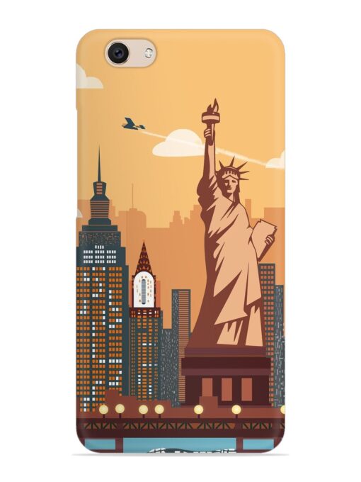 New York Statue Of Liberty Architectural Scenery Snap Case for Vivo V5 Zapvi