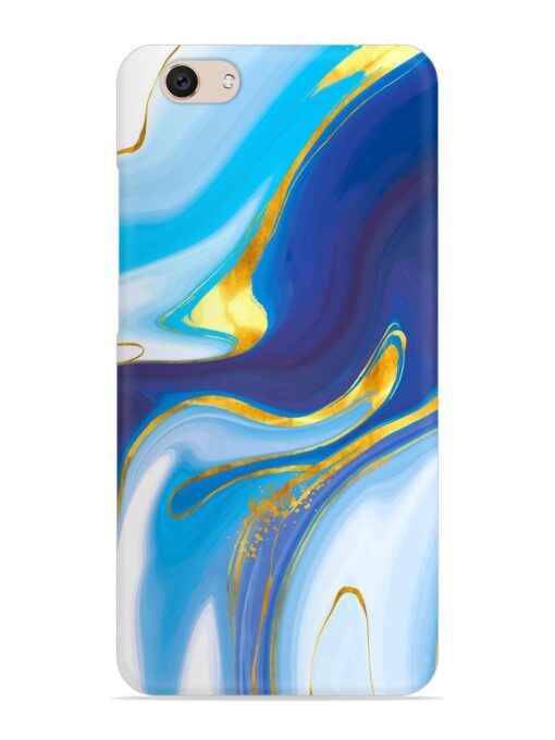 Watercolor Background With Golden Foil Snap Case for Vivo V5 Zapvi