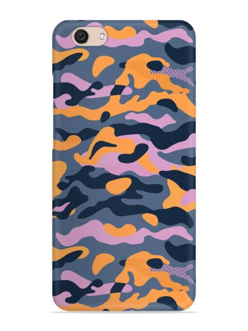 Camouflage Army Military English Orange Art Snap Case for Vivo V5 Zapvi