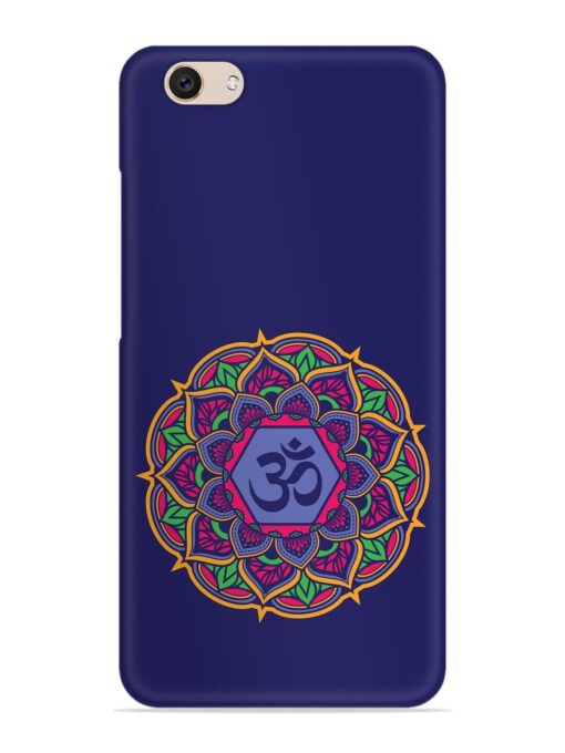 Om Mandala Art Blue Snap Case for Vivo V5 Zapvi