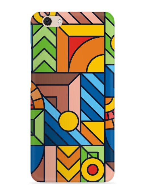 Colorful Geometric Snap Case for Vivo V5 Zapvi