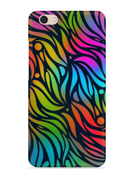 Abstract Leaf Design Snap Case for Vivo V5 Zapvi