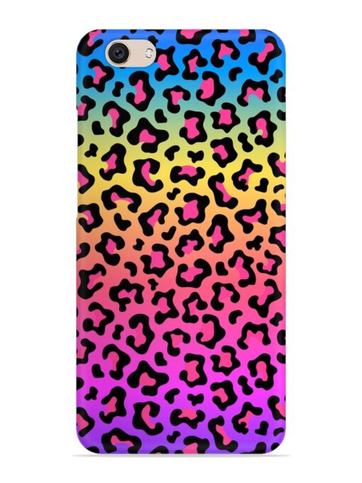 Neon Rainbow Colored Snap Case for Vivo V5 Zapvi