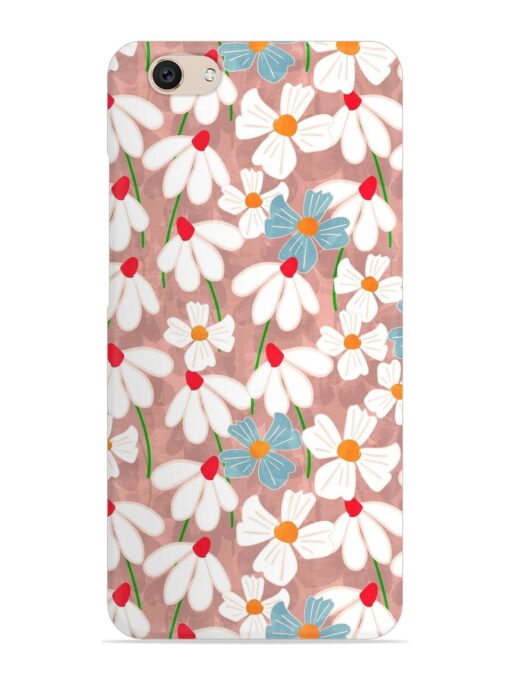 Abstract Petal Flowers Snap Case for Vivo V5 Zapvi