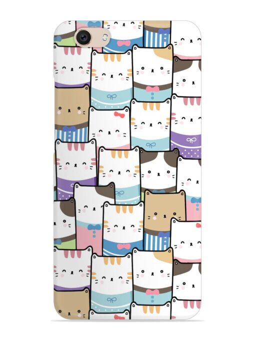 Cute Adorable Cat Snap Case for Vivo V5 Zapvi