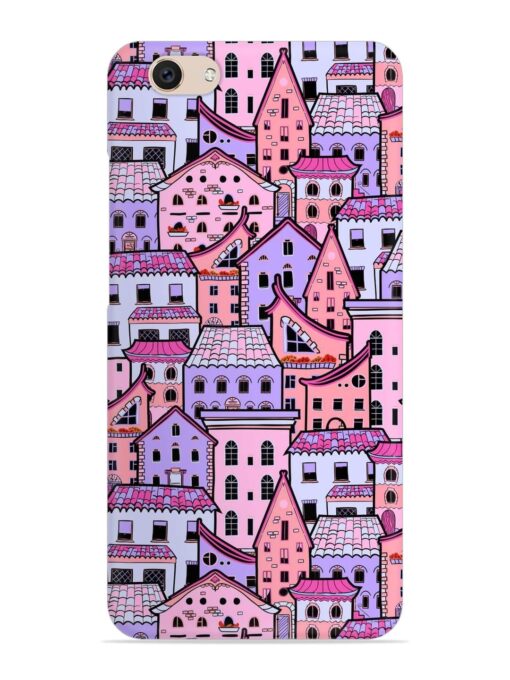 Seamless Pattern Houses Snap Case for Vivo V5 Zapvi