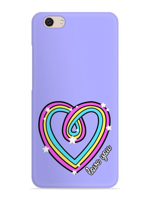 Colorful Rainbow Heart Snap Case for Vivo V5 Zapvi