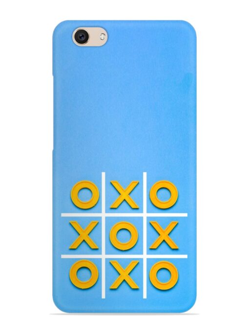 Yellow Plastic Crosses Snap Case for Vivo V5 Zapvi