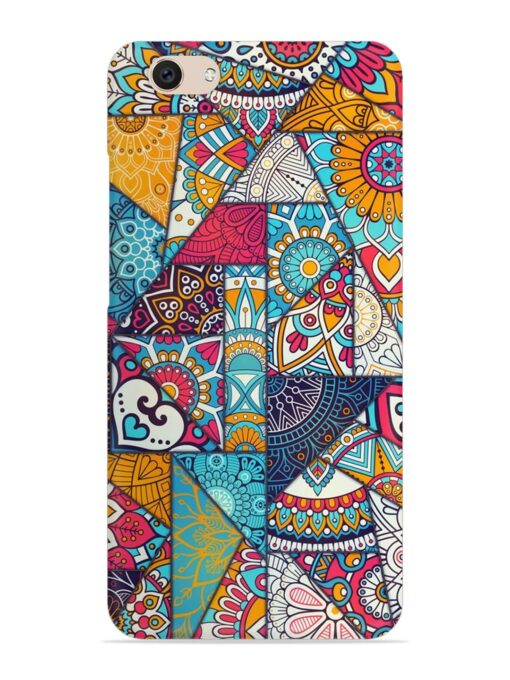 Patchwork Pattern Vintage Snap Case for Vivo V5 Zapvi