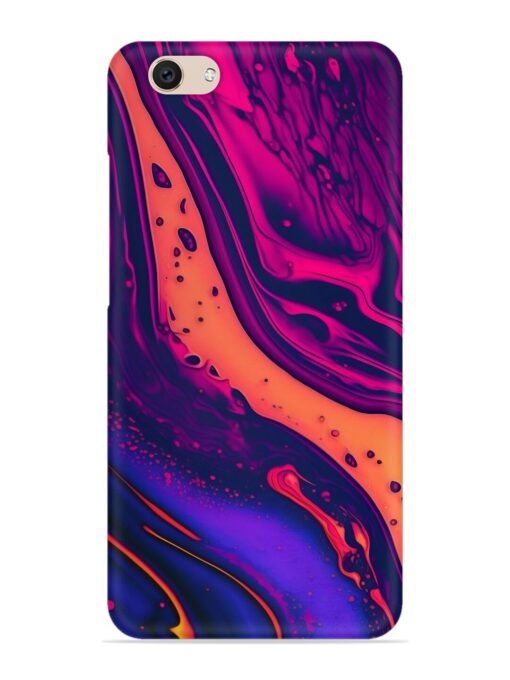 Fluid Blue Pink Art Snap Case for Vivo V5 Zapvi