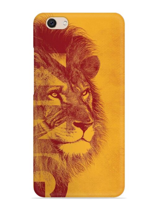 Gold Lion Crown Art Snap Case for Vivo V5 Zapvi